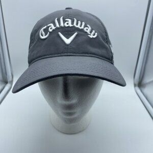 Callaway Gray Baseball Cap Hat Hook & Loop Big Bertha Odyssey Speed Regime